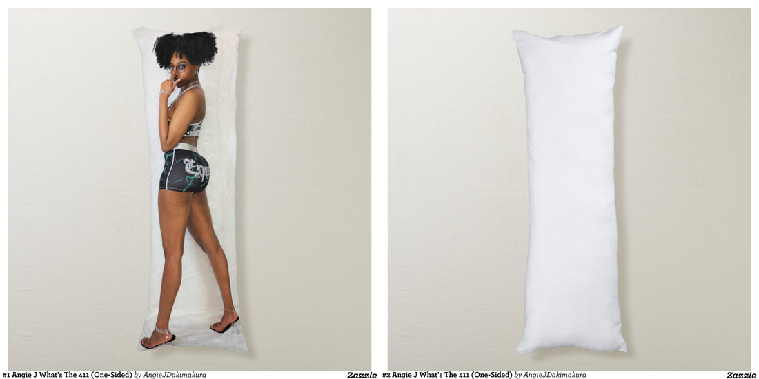 Angie J Body Pillow and Pillowcase